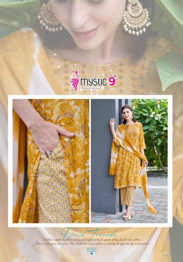 Mystic9 Shagun Vol-4 – Kurti Pant With Dupatta